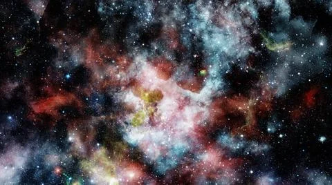 Bright massive stars in the nebula. Elements of this image furnished by NA... 스톡 사진