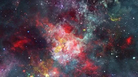 Bright massive stars in the nebula. Elements of this image furnished by NA... 스톡 사진