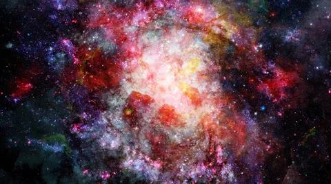 Bright massive stars in the nebula. Elements of this image furnished by NA... 스톡 사진