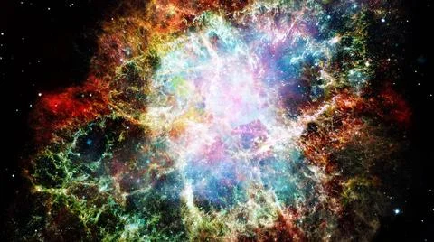 Bright massive stars in the nebula. Elements of this image furnished by NA... Foto stock