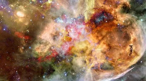Bright massive stars in the nebula. Elements of this image furnished by NA... Stock Photos