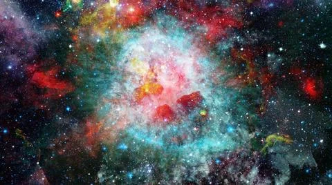 Bright massive stars in the nebula. Elements of this image furnished by NA... Stock Photos