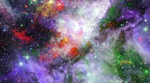 Bright massive stars in the nebula. Elements of this image furnished by NA... 스톡 사진