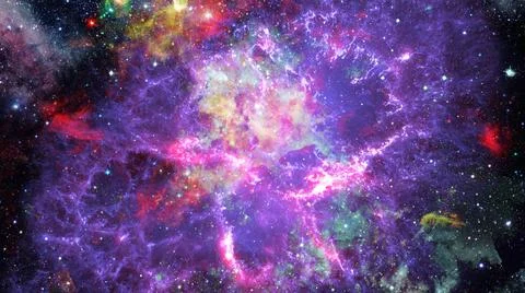Bright massive stars in the nebula. Elements of this image furnished by NA... 스톡 사진