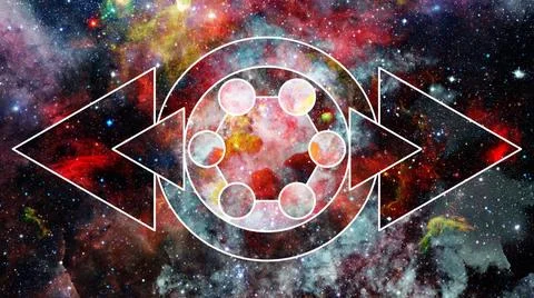 Bright massive stars in the nebula. Elements of this image furnished by NA... Stock Photos