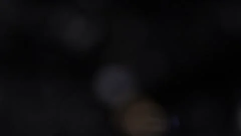 Bright medium bokeh flashes in the dark Stockbeeldmateriaal 318673325