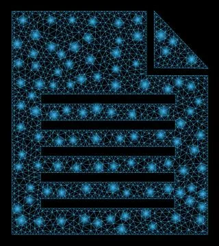 Bright Mesh 2D Document with Light Spots Stockillustratie