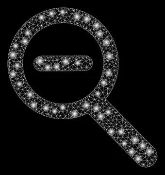 Bright Mesh 2D Zoom Out with Light Spots Stock Illustration