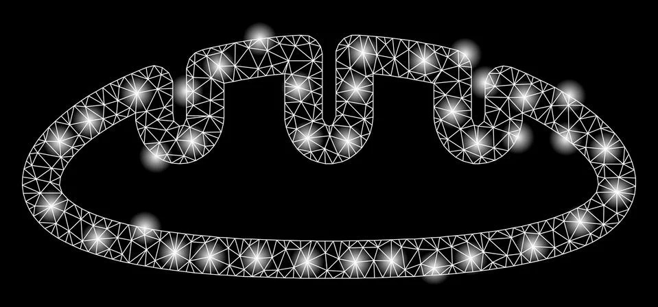 Bright Mesh Carcass Bread with Light Spots Illustrazione stock