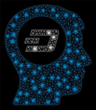 Bright Mesh Carcass Dash Think with Flash Spots Illustrazione stock