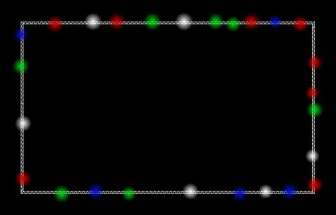 Bright Mesh Carcass Rectangle Frame with Flash Spots 스톡 일러스트