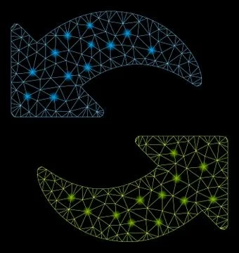 Bright Mesh Carcass Refresh with Light Spots Stock Illustration