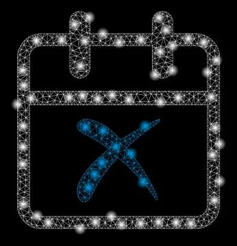 Bright Mesh Network Cancel Day with Light Spots Stock-Illustration