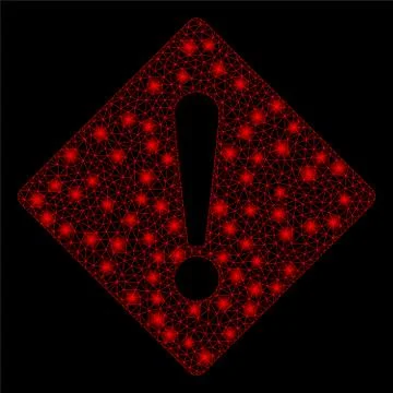 Bright Mesh Network Error with Flare Spots Stock Illustration