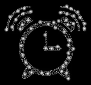 Bright Mesh Wire Frame Buzzer with Light Spots Stock Illustration