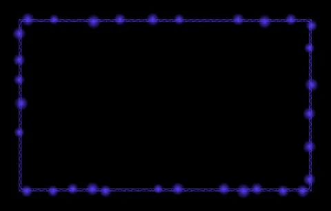 Bright Mesh Wire Frame Rectangle Frame with Flash Spots 스톡 일러스트