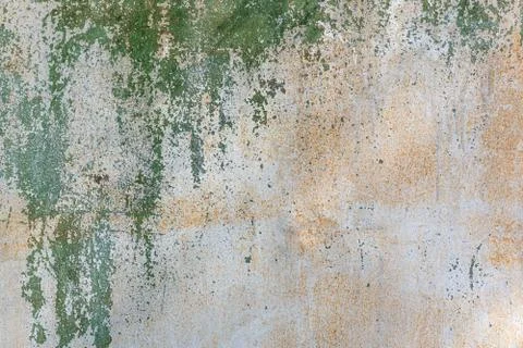 Bright metal surface with rust and green vintage look painting Stock Photos
