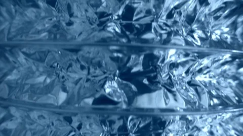 Bright metal wrinkle surface. Stock Footage 125487895