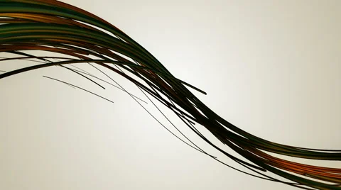 Bright metallic cables  Stock Footage 55444912