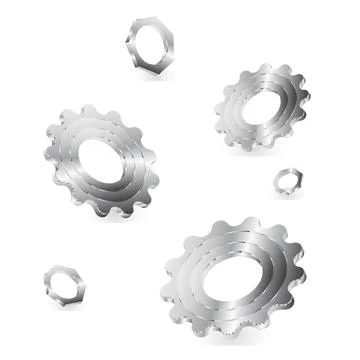 Bright metallic technological background 스톡 일러스트