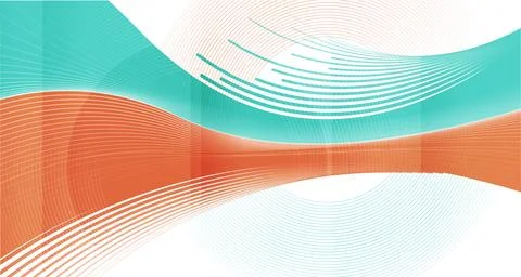 Bright minimal abstract background with waves and lines 스톡 일러스트