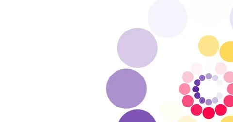 Bright minimal abstract dotted unique creative animation for corporate. Col.. Stock Illustration