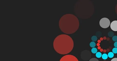 Bright minimal abstract dotted unique creative animation for corporate. Col.. Stock Illustration