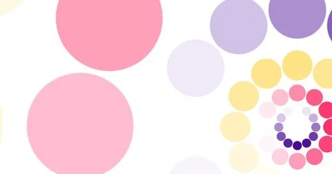 Bright minimal abstract dotted unique creative animation for corporate. Col.. Stock Illustration