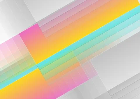 Bright minimal stripes with lines abstract tech background 库存插图