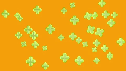 Bright minimalist 3D background animation. Abstract animation plus signs. Stock Footage 252088347