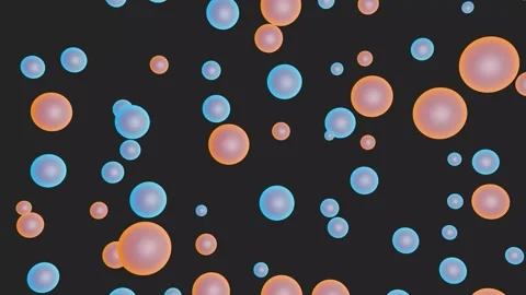 Bright minimalistic 3D animation on a dark background. Abstract animation Stock Footage 166687348