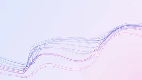 Bright minimalistic gradient waves in purple, pink and blue with smooth flo.. Stock Illustration
