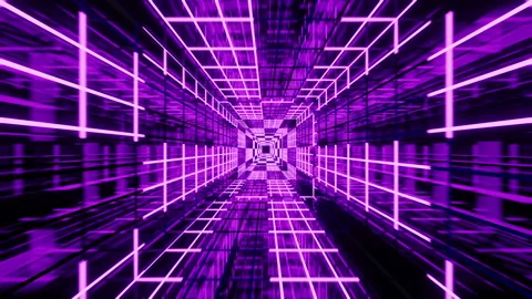 Bright mirror Tunnel Stock Footage 229702217