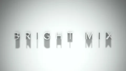 Bright mix 3D title animation with shadows on a white background Vídeo Stock 297801875