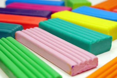 Bright modeling clay for creative fun, allowing children to craft animals, .. Foto stock