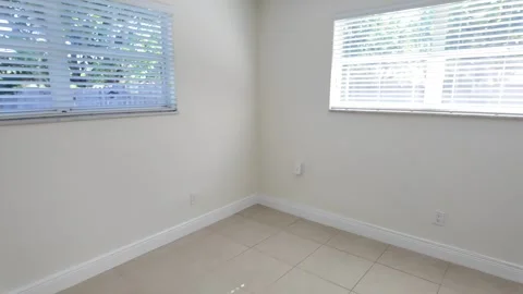 Bright Modern Interior of Empty Home with Clean Lines and Natural Light Stock Footage 311207280