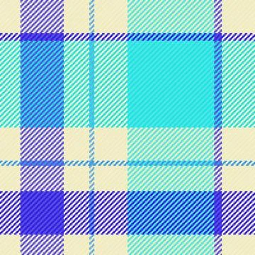 Bright, modern plaid pattern in blue and tan. Perfect for backgrounds, textil Stock Illustration