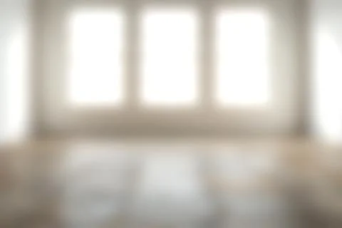 Bright Modern Room with Large Windows and Natural Light, Empty Interior Spa.. Stock Photos