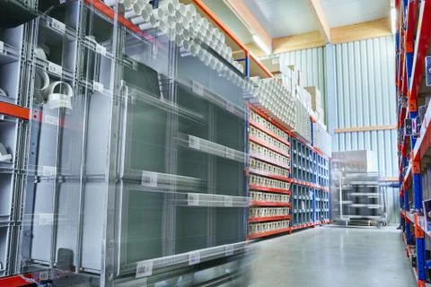 Bright modern Warehouse Storage Stock Photos