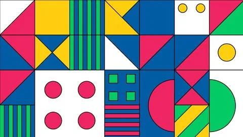 Bright modular grid background Stock-Illustration