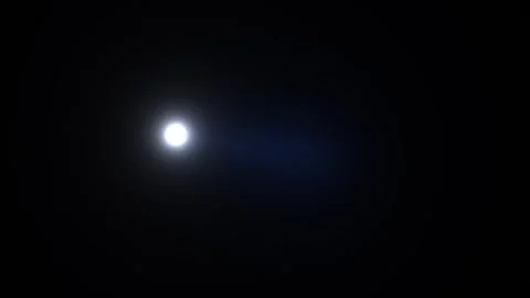 Bright moon in a dark sky over a silent night Stock Footage 338238307