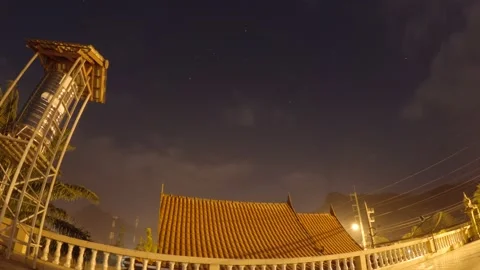 Bright moon light n star with bokeh lens flare on dark night sky Stock Footage 152808346