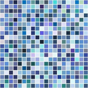 Bright mosaic seamless pattern background square tiles Illustrazione stock
