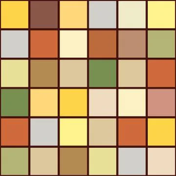 Bright mosaic seamless pattern background square tiles Stock Illustration