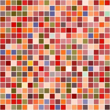 Bright mosaic seamless pattern background square tiles Stock Illustration