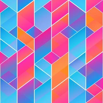 Bright mosaic. Seamless pattern Stock Illustration