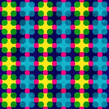 Bright mosaic seamless pattern Illustrazione stock