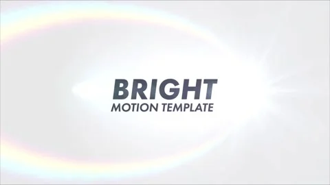 Bright Motion Template Stock After Effects