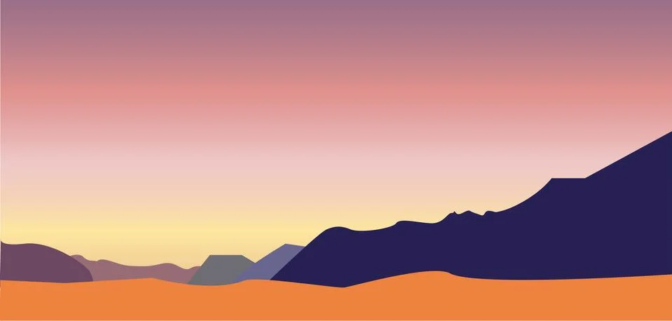 Bright mountains Stock Illustration