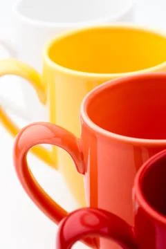 Bright mugs Stock Photos